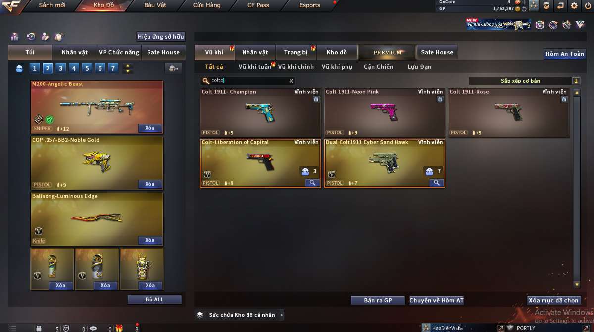 shop acc cf uy tin gia re